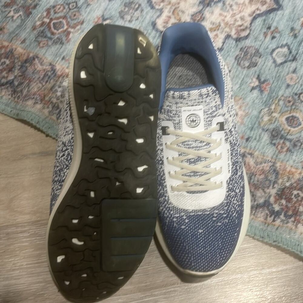 Peter Millar Blue and White size 8 woman's Sneakers - Picture 9 of 11
